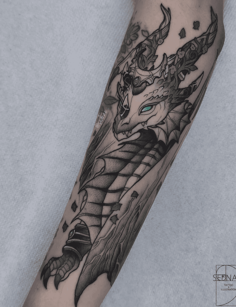 Ysera World of Warcraft Tattoo