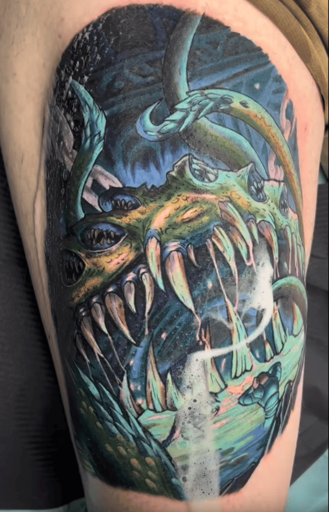 Yogg-Saron God World of Warcraft Tattoo