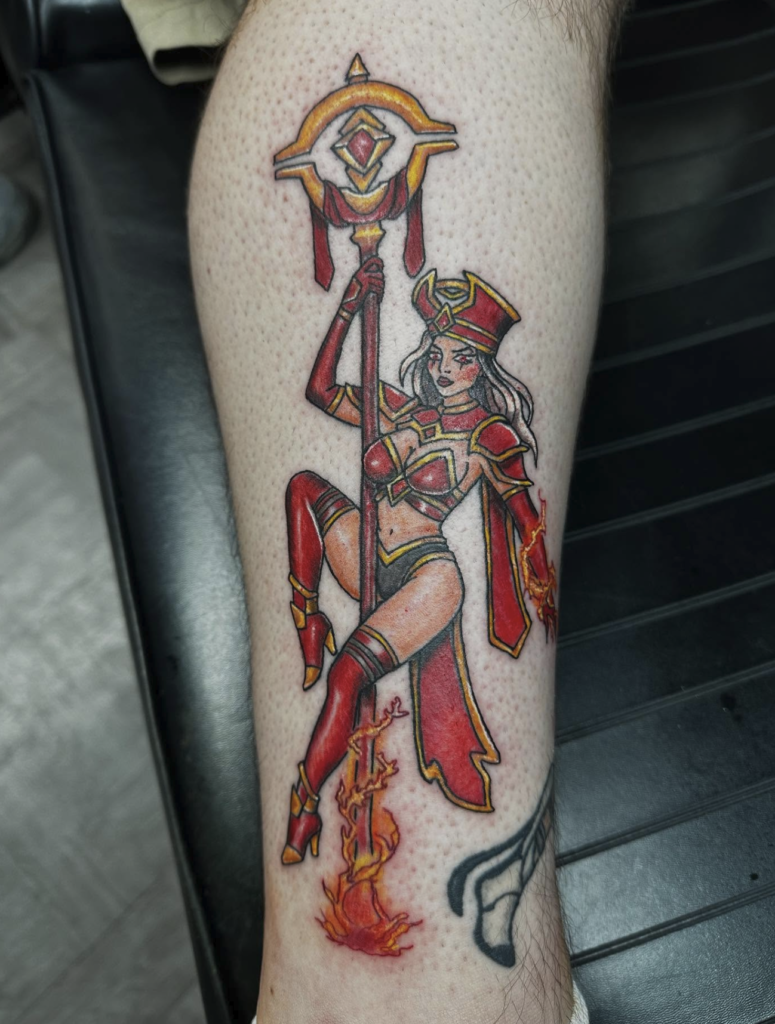 Sally Whitemane World of Warcraft Tattoo