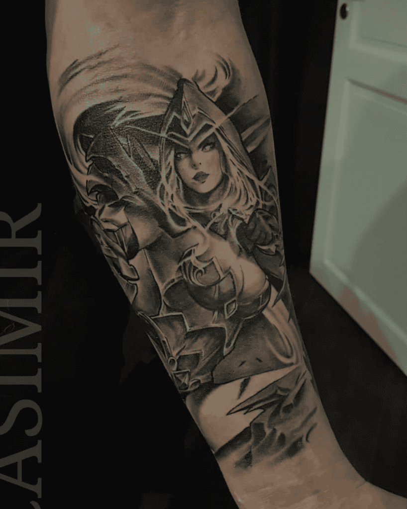 Valeera Sanguinar Stance World of Warcraft Tattoo