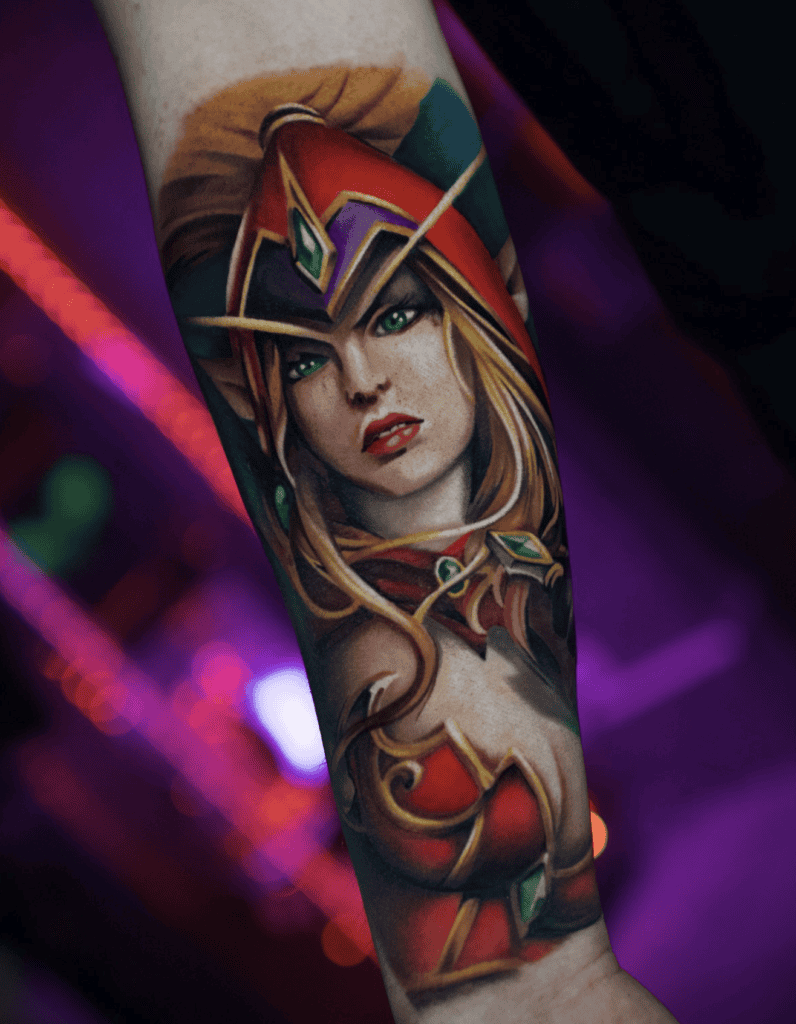 Valeera Sanguinar World of Warcraft Tattoo