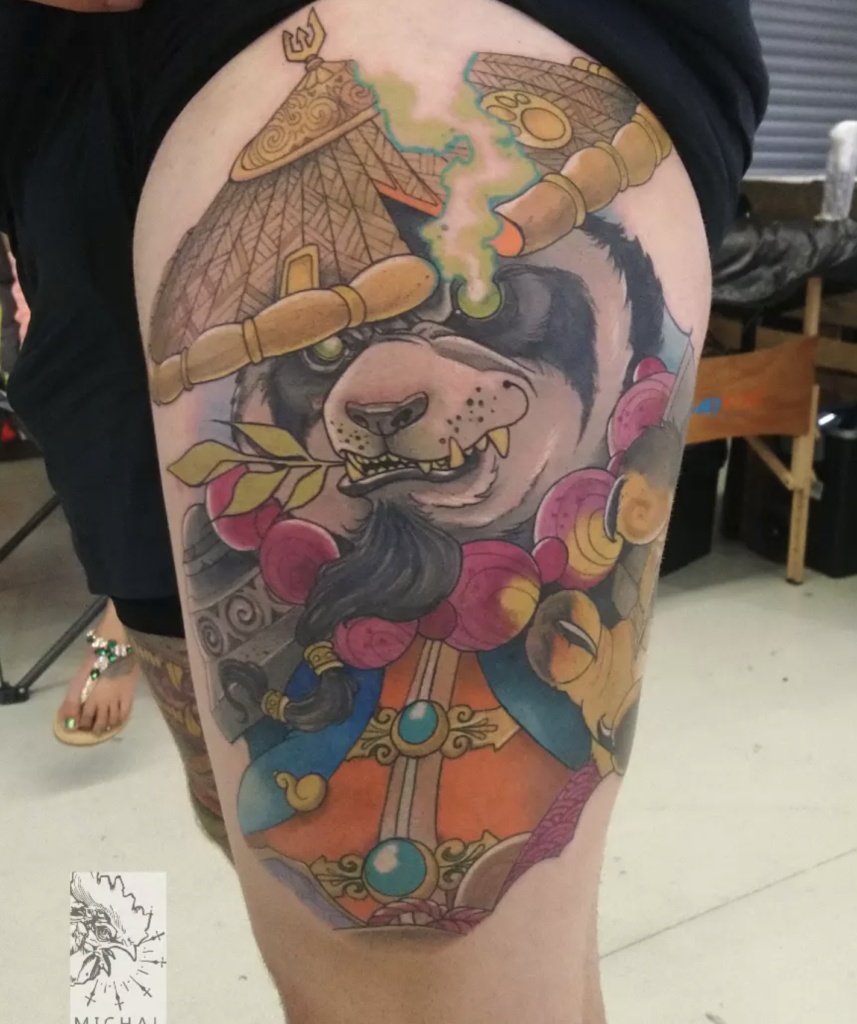 Chen Stormstout Hat World of Warcraft Tattoo