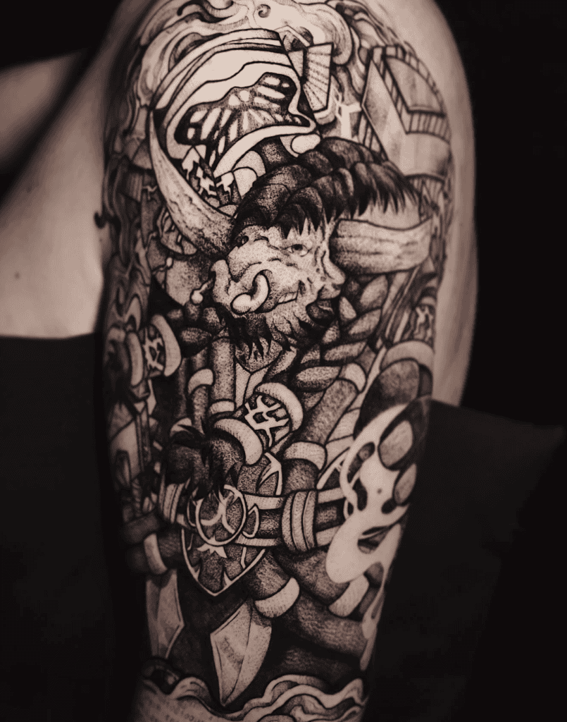 Tauren World of Warcraft Tattoo