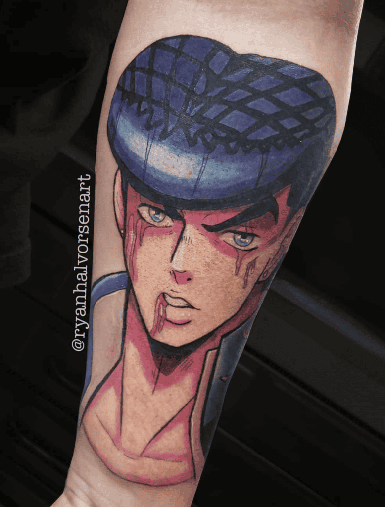Josuke Higashikata Blood JoJo’s Bizarre Adventure Tattoo