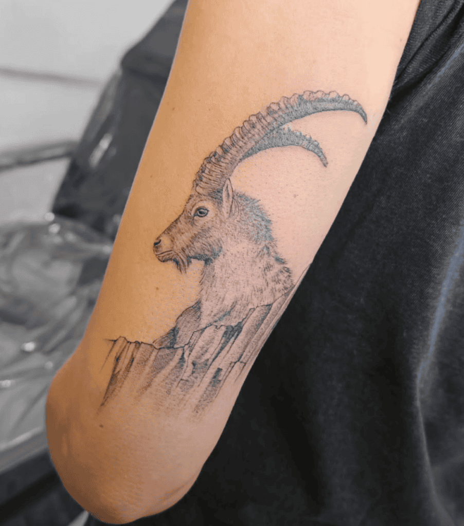 Walia Ibex Goat Tattoo