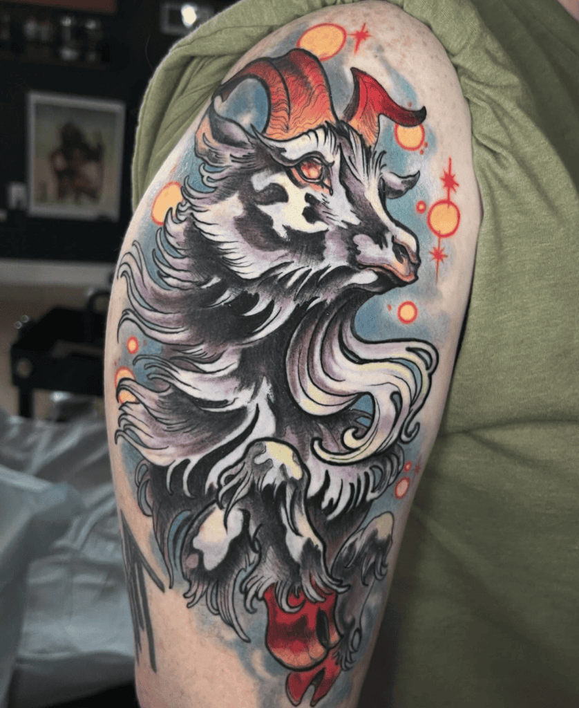 Capra Grigia Goat Tattoo