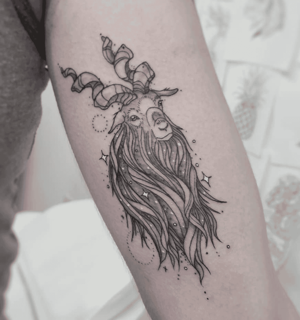 Markhor Goat Tattoo
