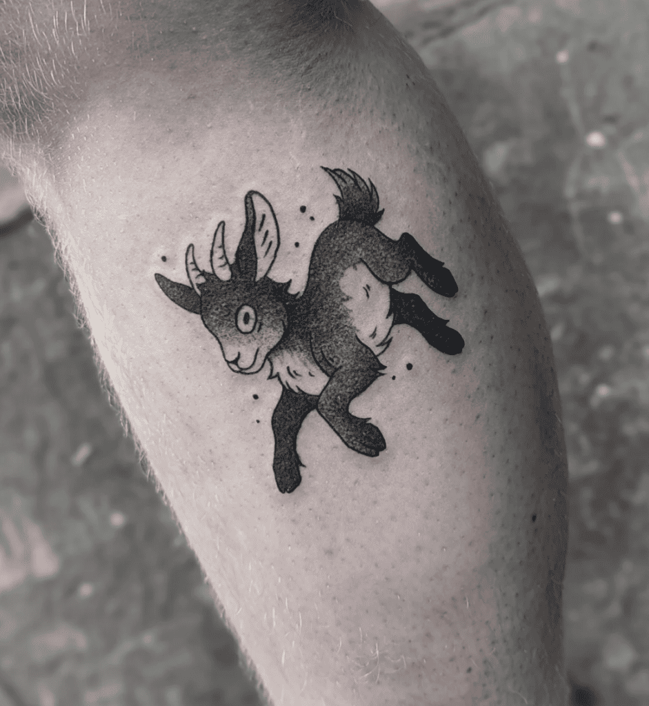 Alpine Goat Lamb Tattoo