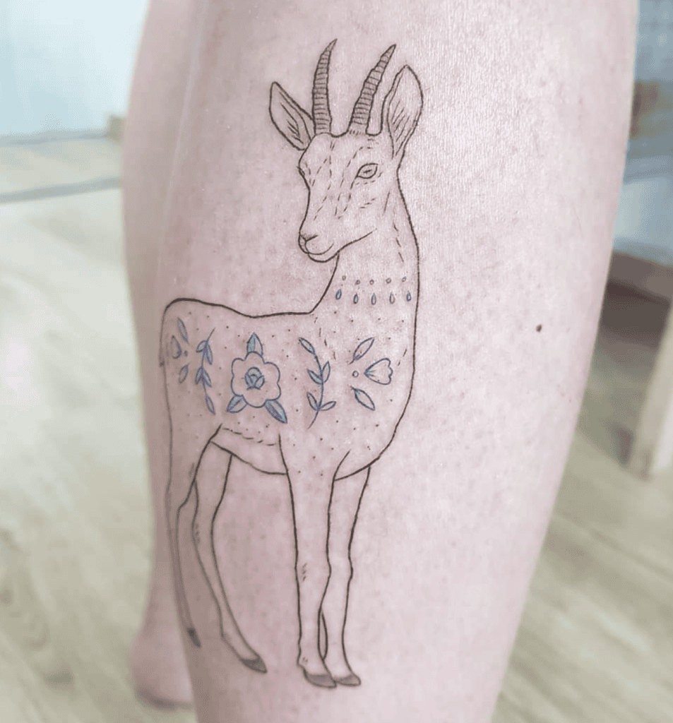 Nubian Goat Tattoo