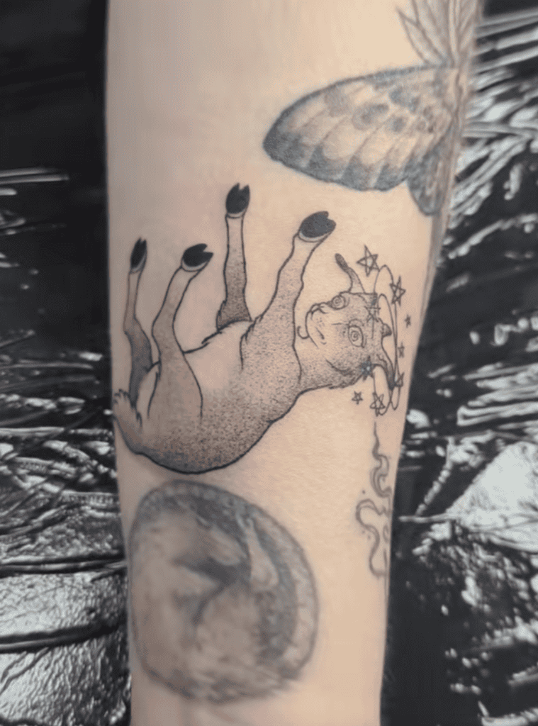 Myotonic Goat Dizzy Tattoo