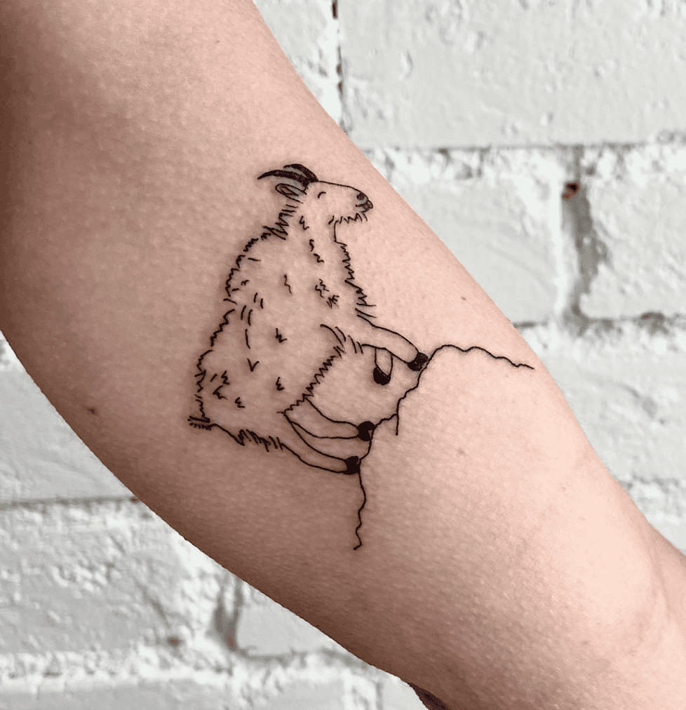 Mountain Goat Walk Tattoo
