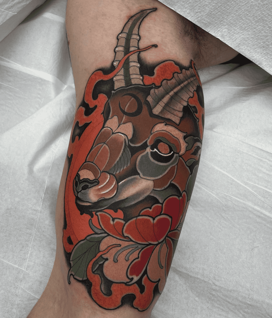 Amalthea Goat Tattoo