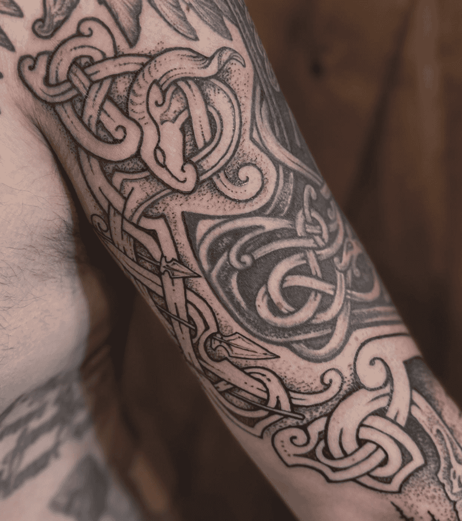 Heiðrún Norse Goat Tattoo