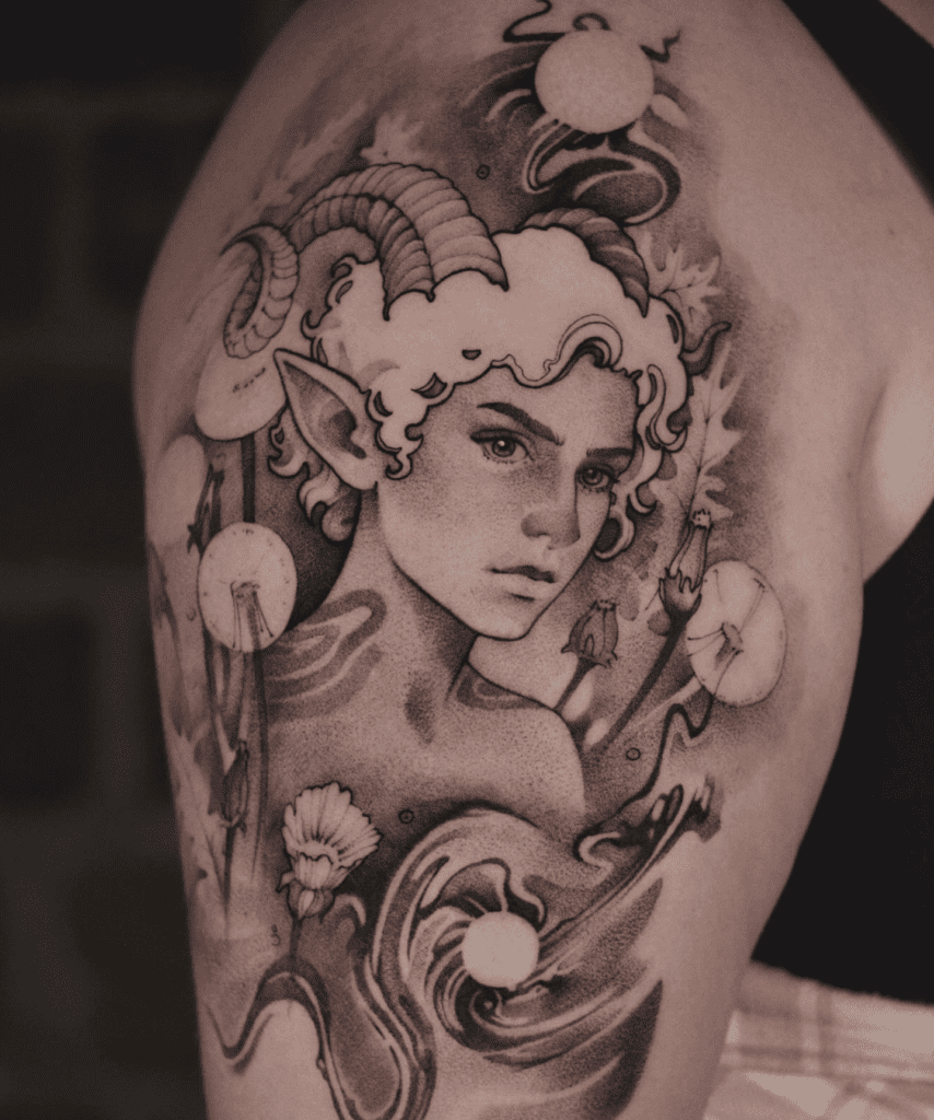 Faun Goat Tattoo