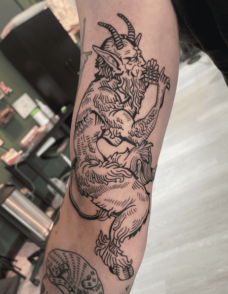 Pan Goat Tattoo