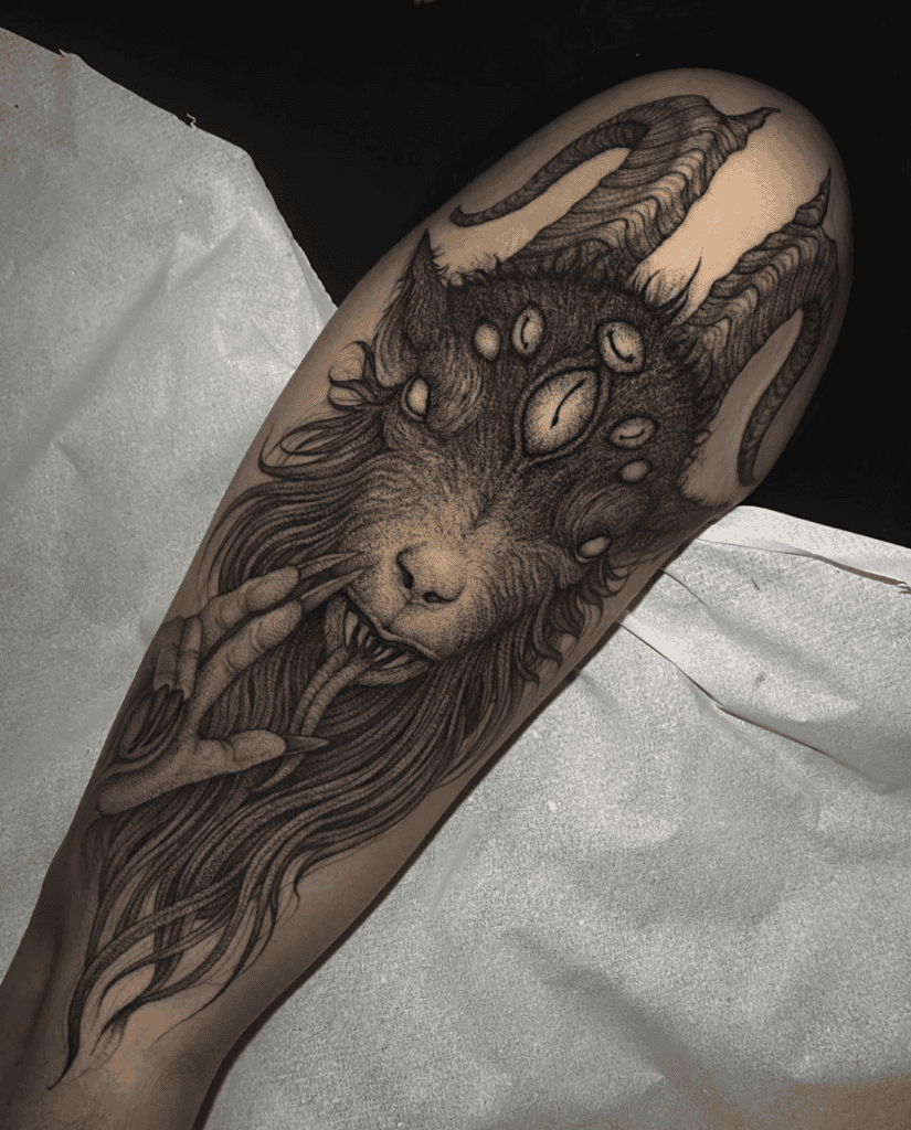 Baphomet Demon Goat Tattoo