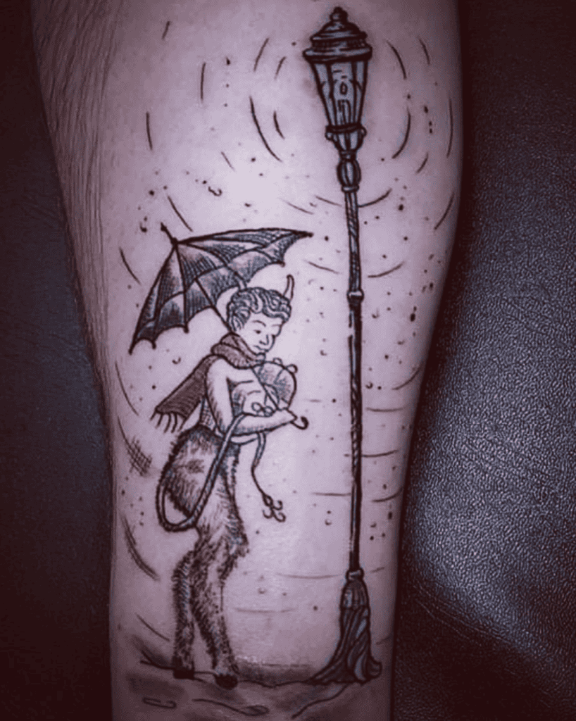 Mr Tumnus Goat Tattoo