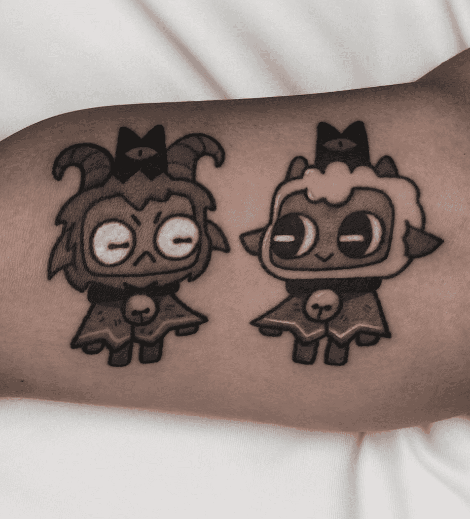 Cult of the Lamb Sheep Goat Tattoo