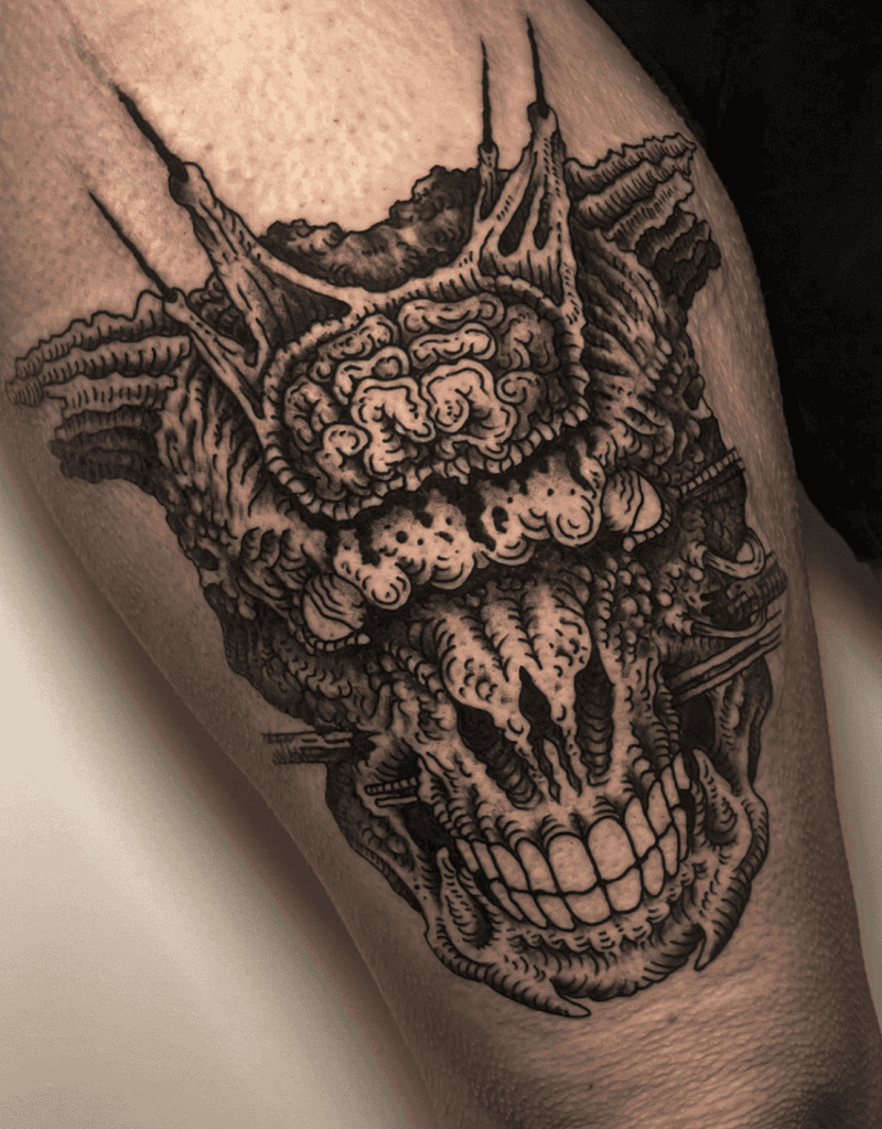 Icon of Sin Brain Goat Tattoo