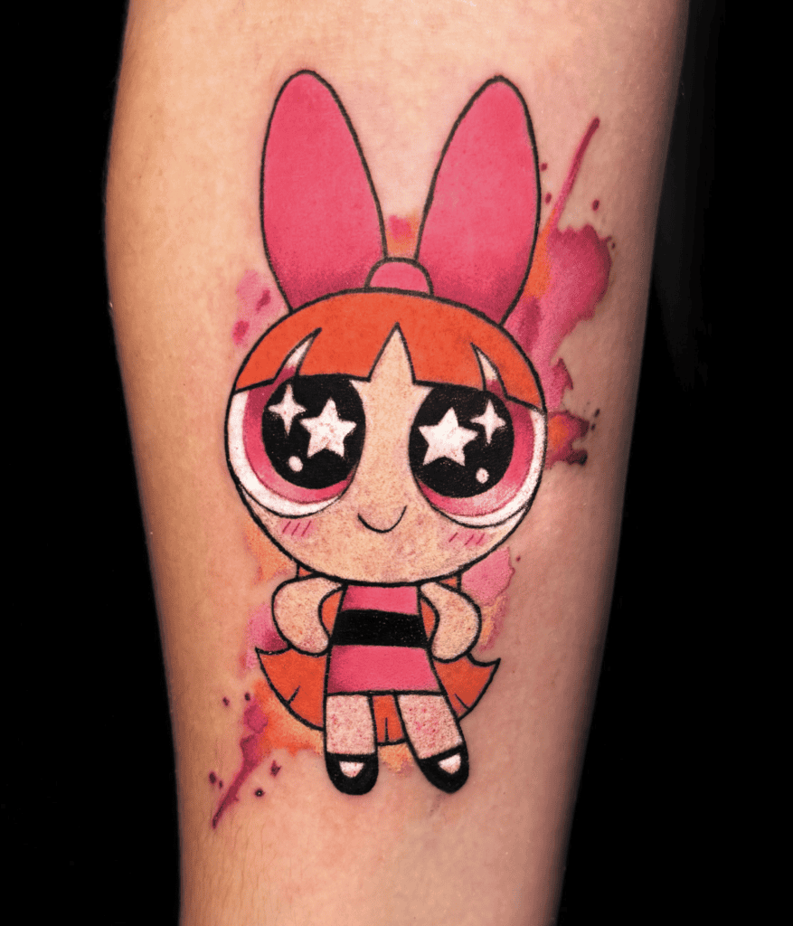 Blossom Powerpuff Girls Tattoo