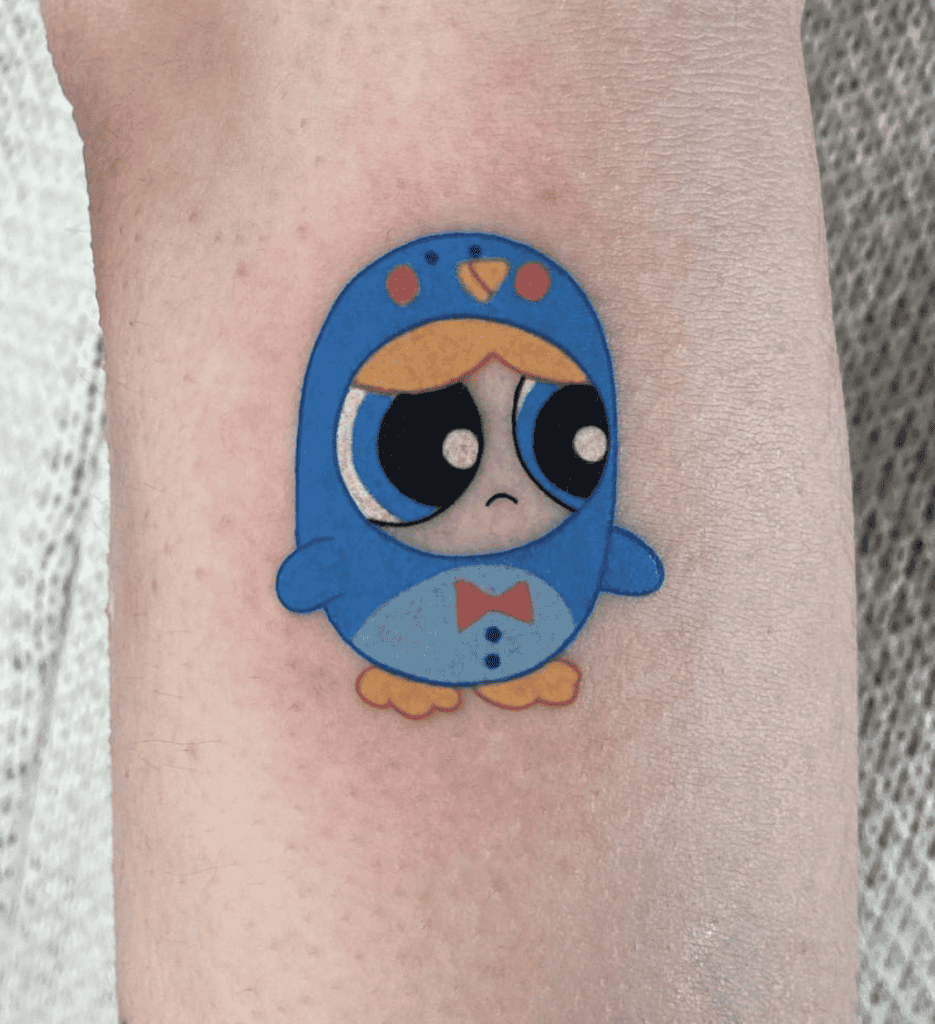 Bubbles Penguin Powerpuff Girls Tattoo