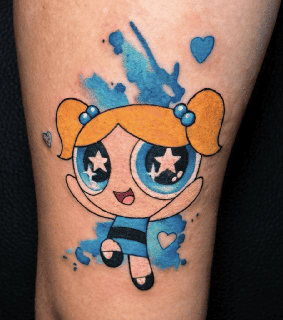 Bubbles Powerpuff Girls Tattoo