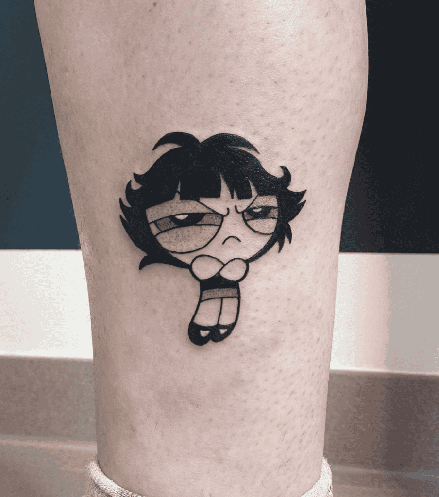 Buttercup Sleepy Powerpuff Girls Tattoo
