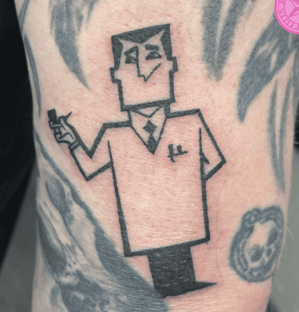 Professor Utonium Powerpuff Girls Tattoo