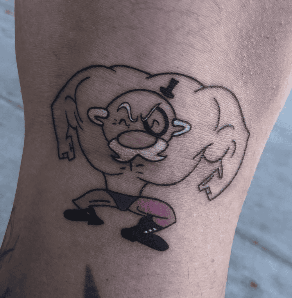 Mayor of Townsville Muscle Powerpuff Girls Tattoo