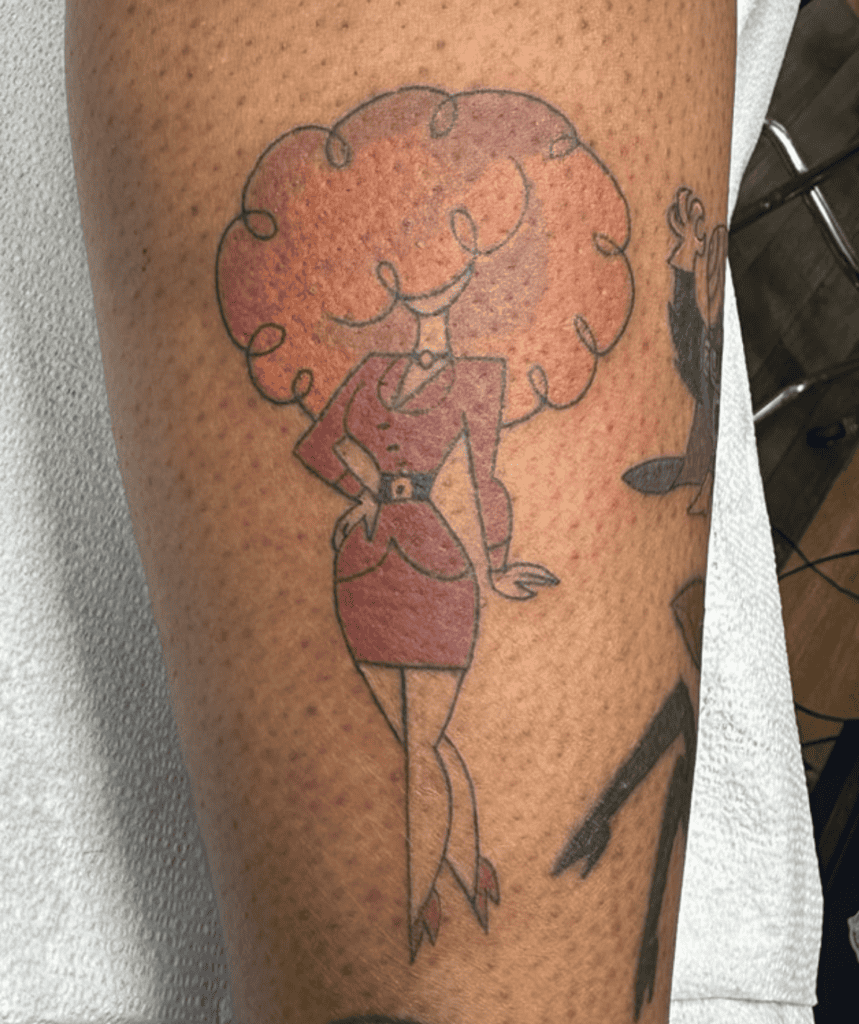 Ms Bellum Hair Powerpuff Girls Tattoo