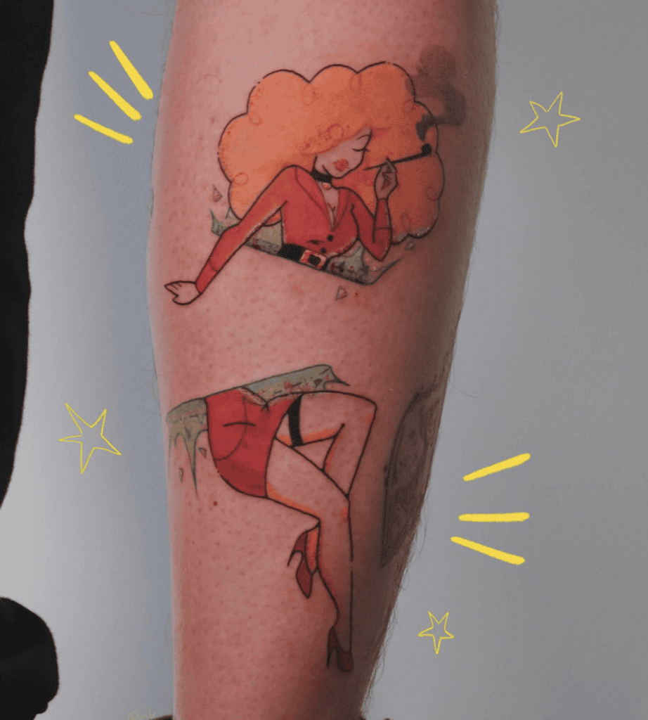 Ms Bellum Smoke Powerpuff Girls Tattoo