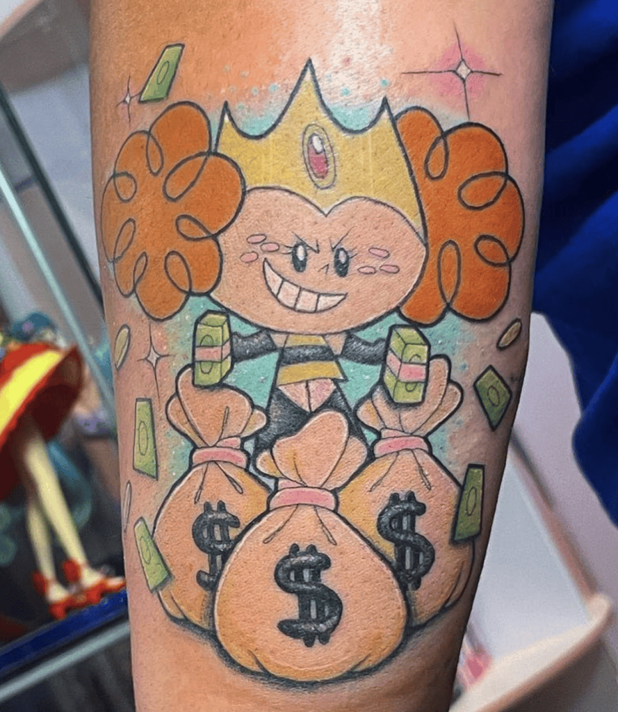 Princess Morbucks Money Powerpuff Girls Tattoo