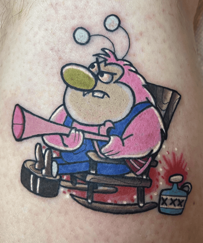 Fuzzy Lumpkins Sit Powerpuff Girls Tattoo
