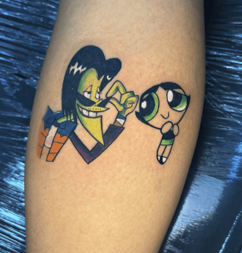 The Gangreen Gang Leader Powerpuff Girls Tattoo