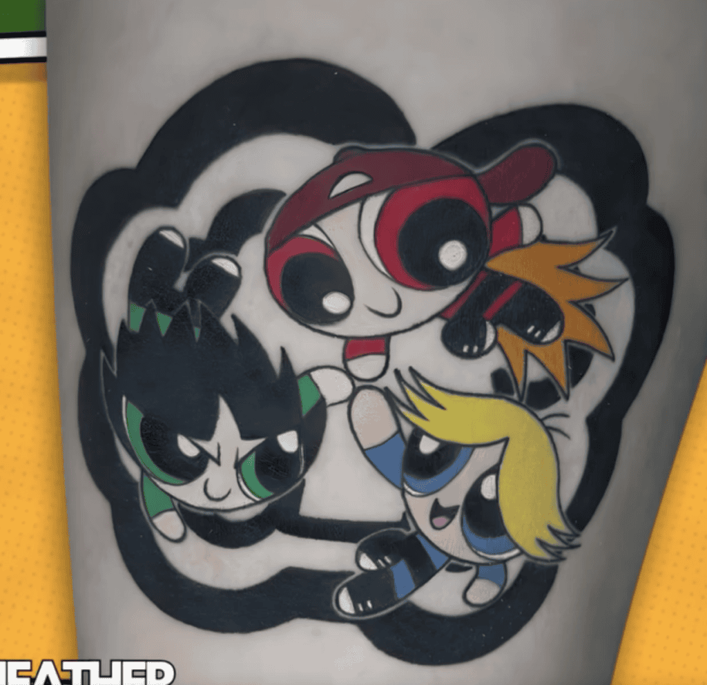 The Rowdyruff Boys Trio Powerpuff Girls Tattoo