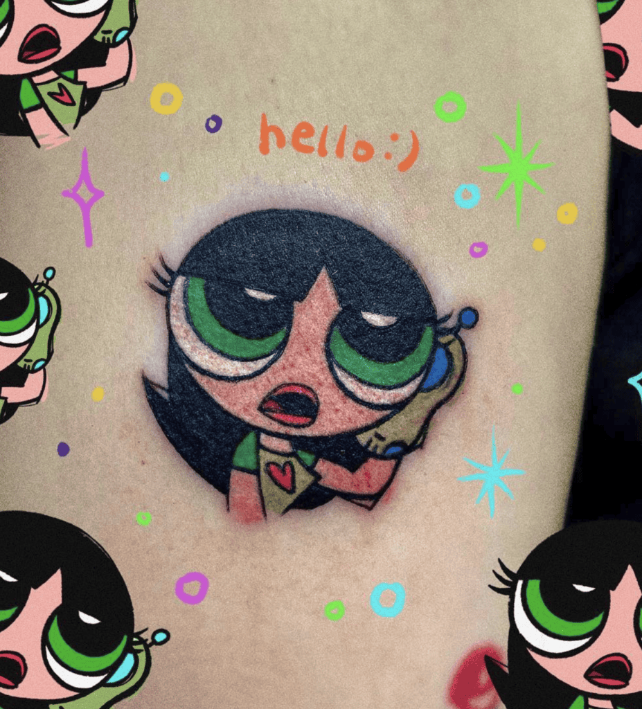 Teen Powerpuff Girls Buttercup Tattoo