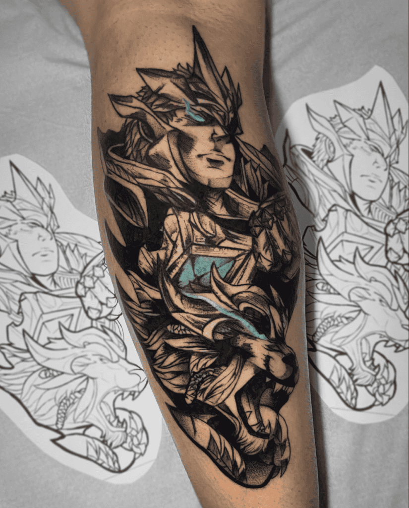 Garen Hero League of Legends Tattoo