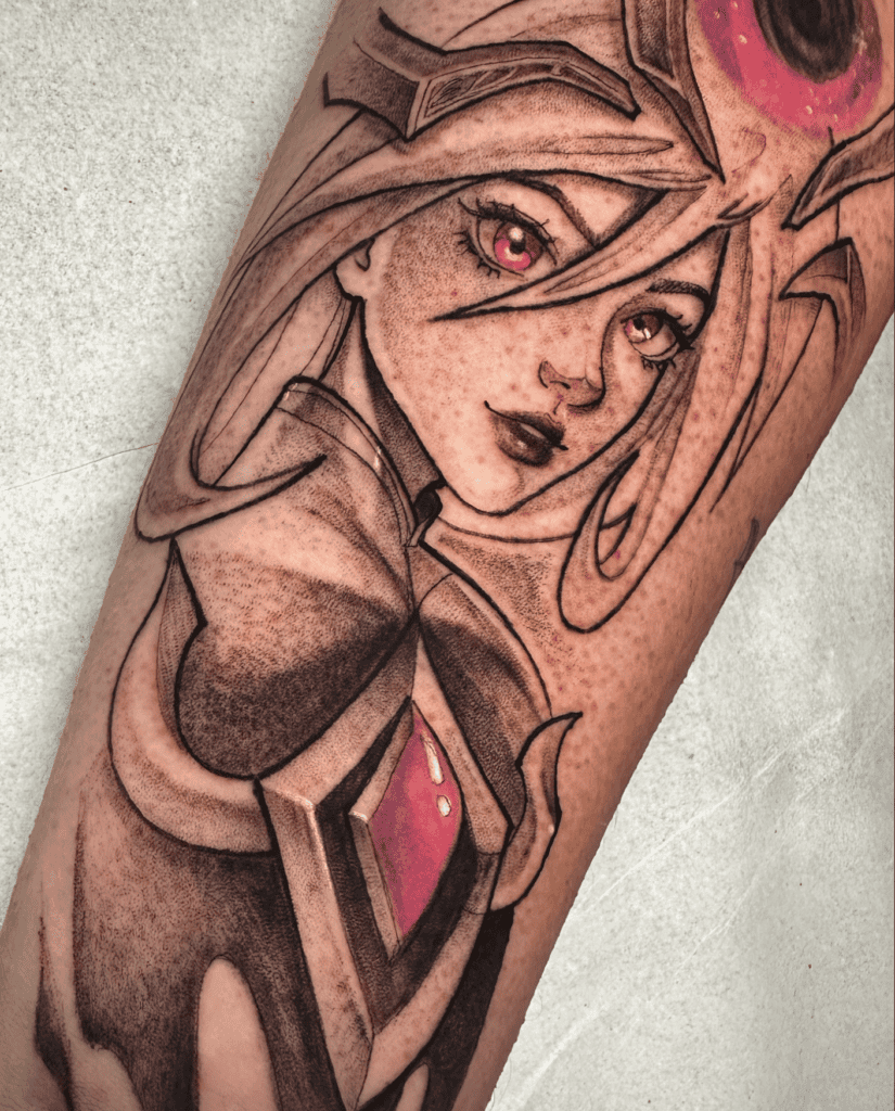 Lux Pink League of Legends Tattoo