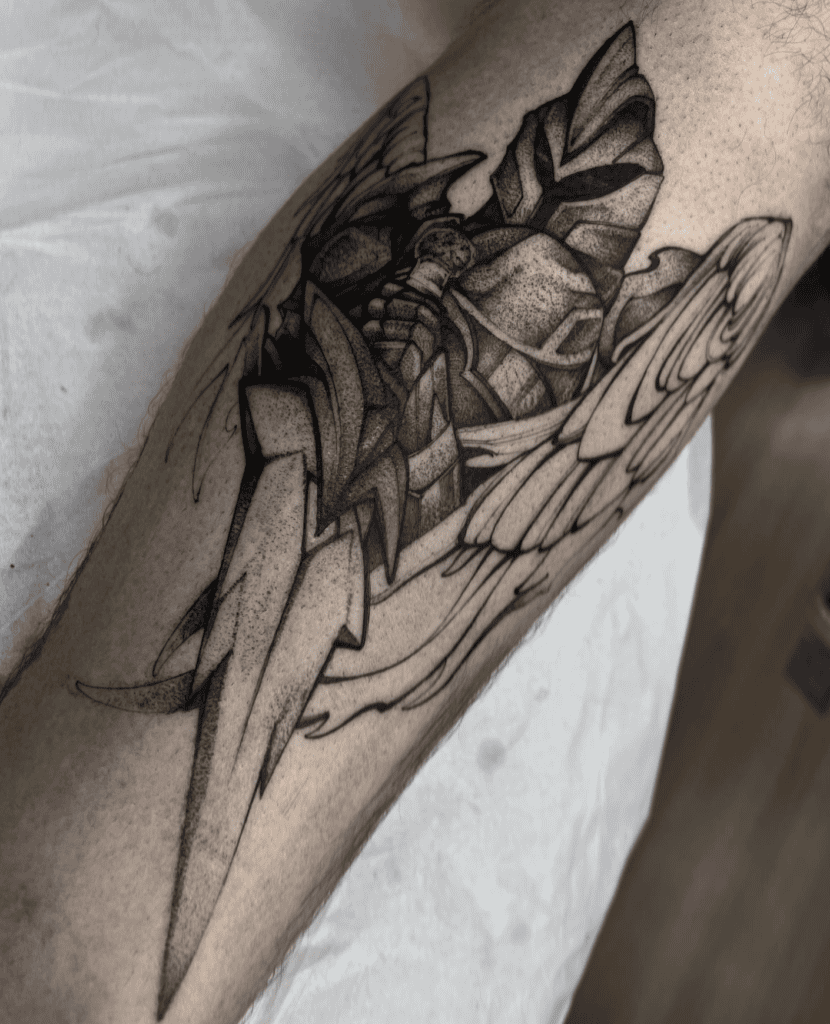 Kayle Stance League of Legends Tattoo