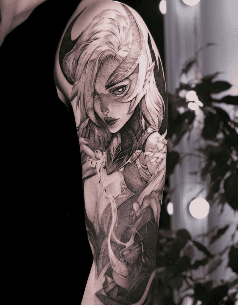 Morgana League of Legends Tattoo