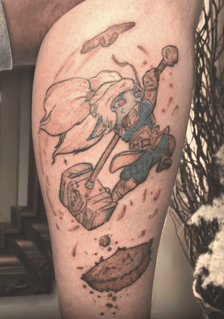 Poppy Hammer League of Legends Tattoo