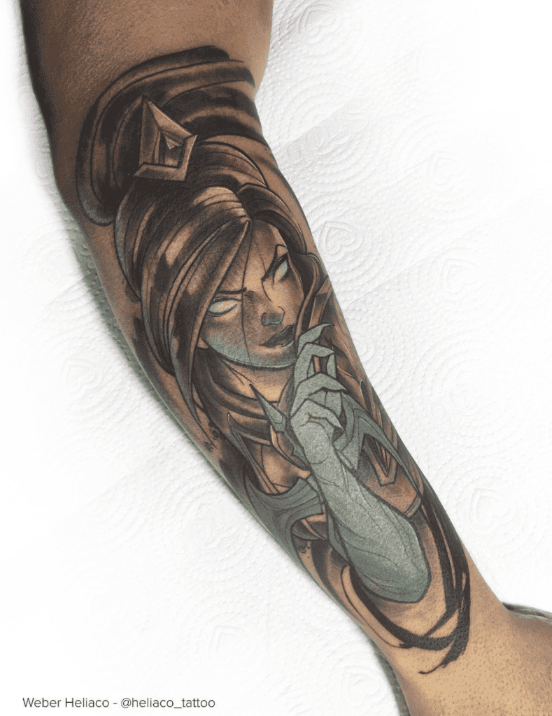 Vayne League of Legends Tattoo