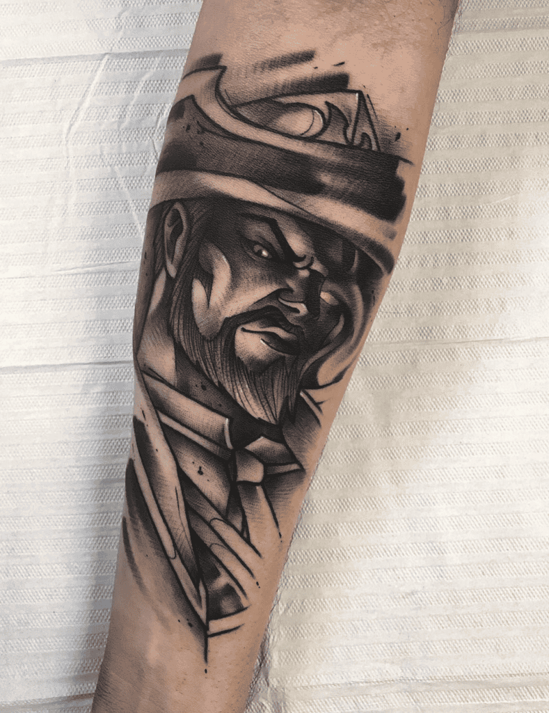 Lucian Stare League of Legends Tattoo