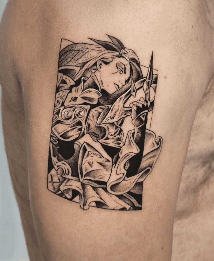 Katarina Frame League of Legends Tattoo