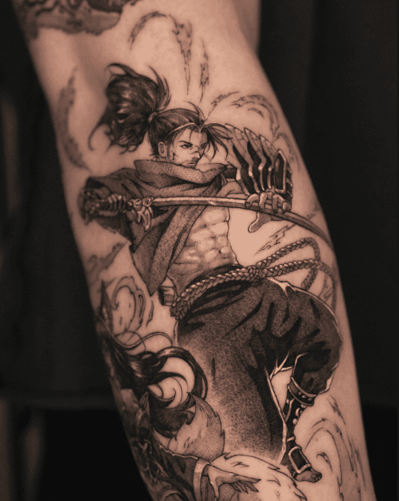 Yasuo Blade League of Legends Tattoo