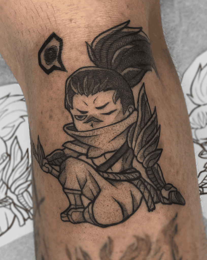 Yasuo Chibi League of Legends Tattoo