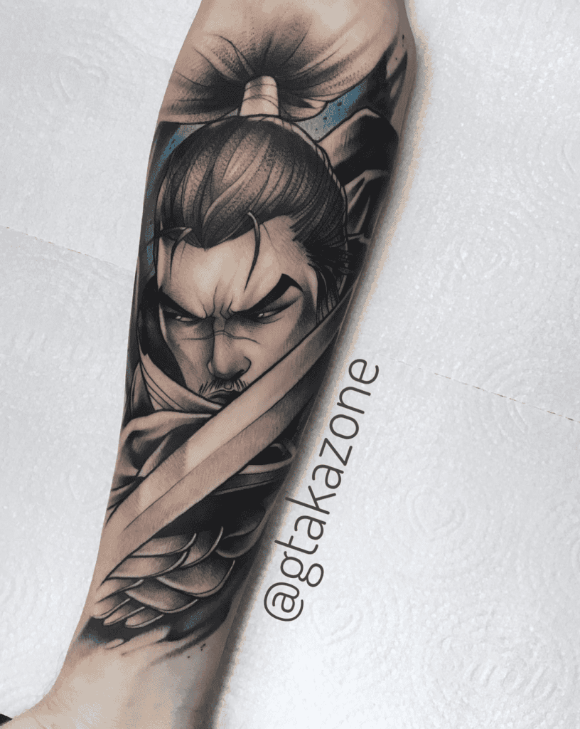 Yasuo Sword League of Legends Tattoo