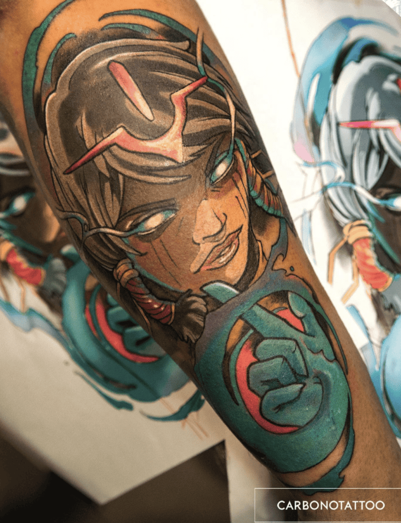 Karma Pose League of Legends Tattoo