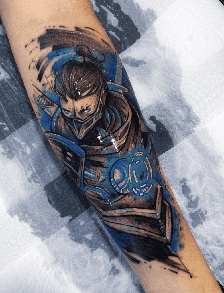 Shen Blue League of Legends Tattoo