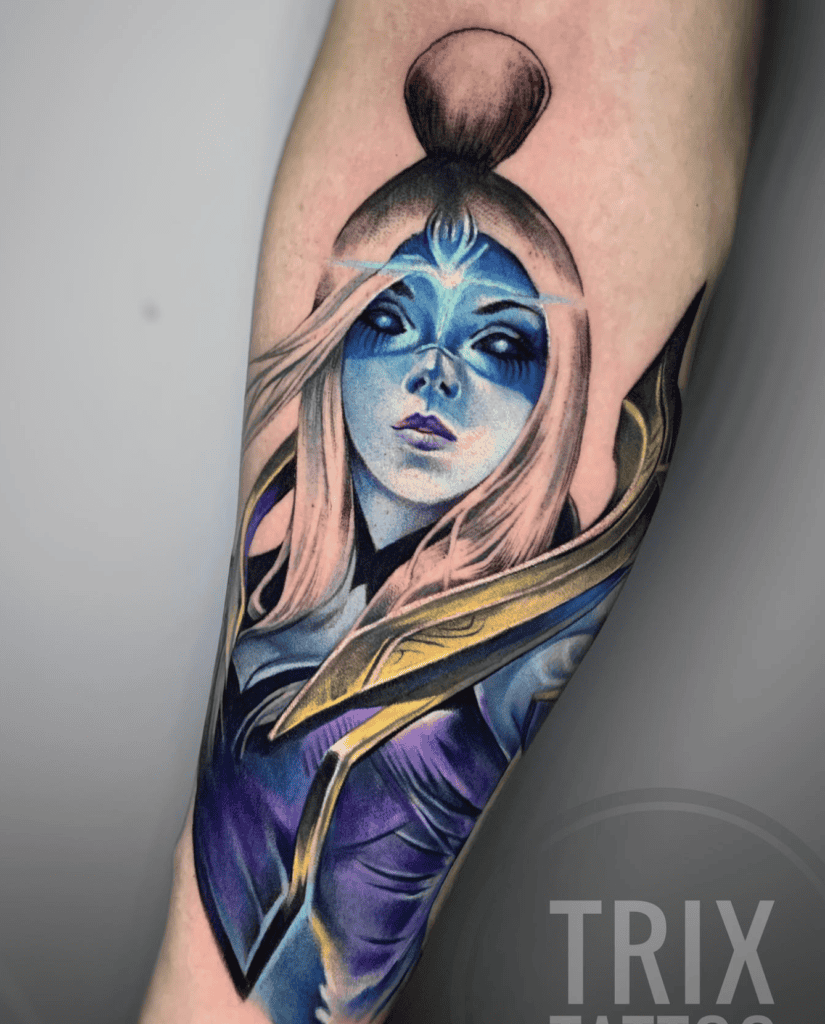 Ashe League of Legends Tattoo